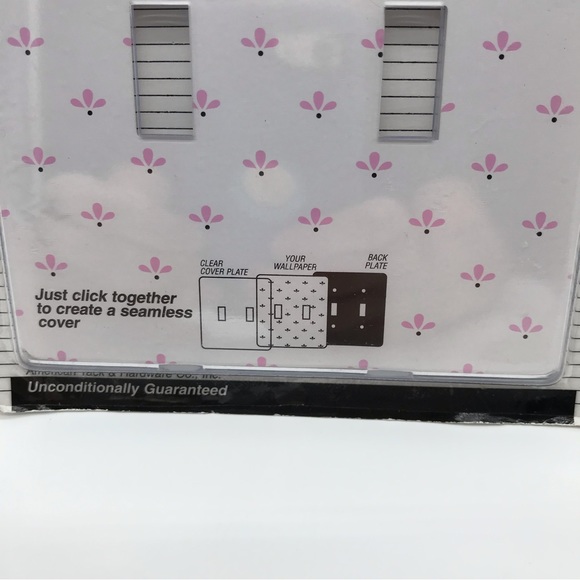 Amerelle Paper-It 2 Toggle Composite Wall Plate Light Switch Plate Wallpaper - Picture 3 of 7